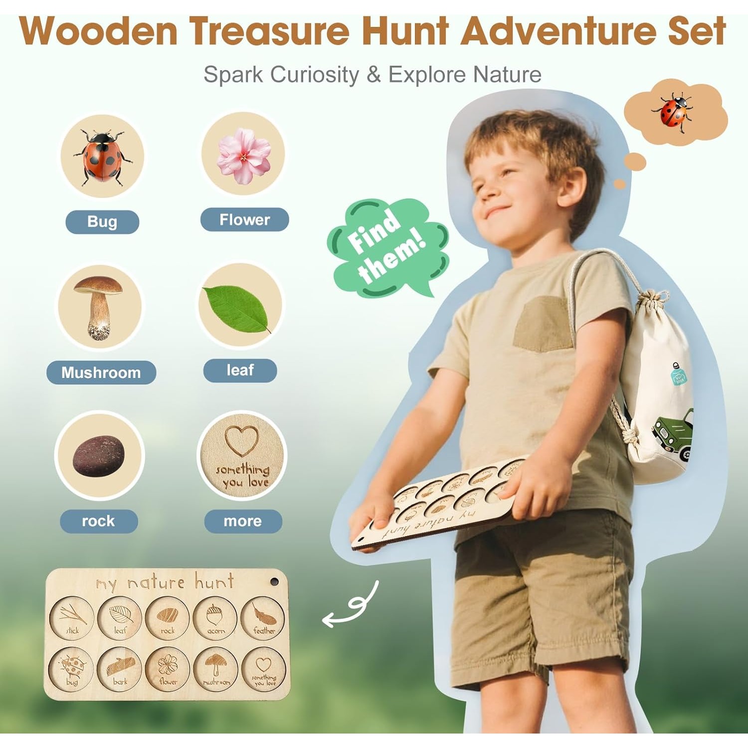 Bug Catcher Kit for Kids with  - Scavenger Hunt Card ulasan dan harga