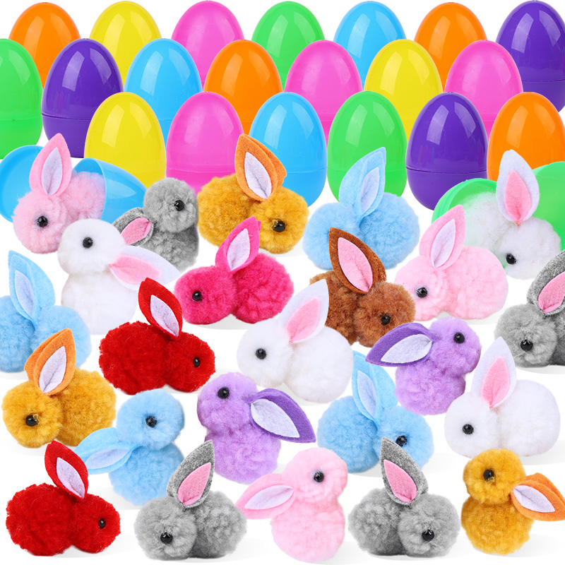 24/48Pcs Cute Easter Egg with  - Party Games Egg ulasan dan harga