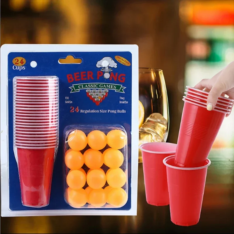 24Pcs/set Disposable Cup Plast - Party Games Jenga ulasan dan harga