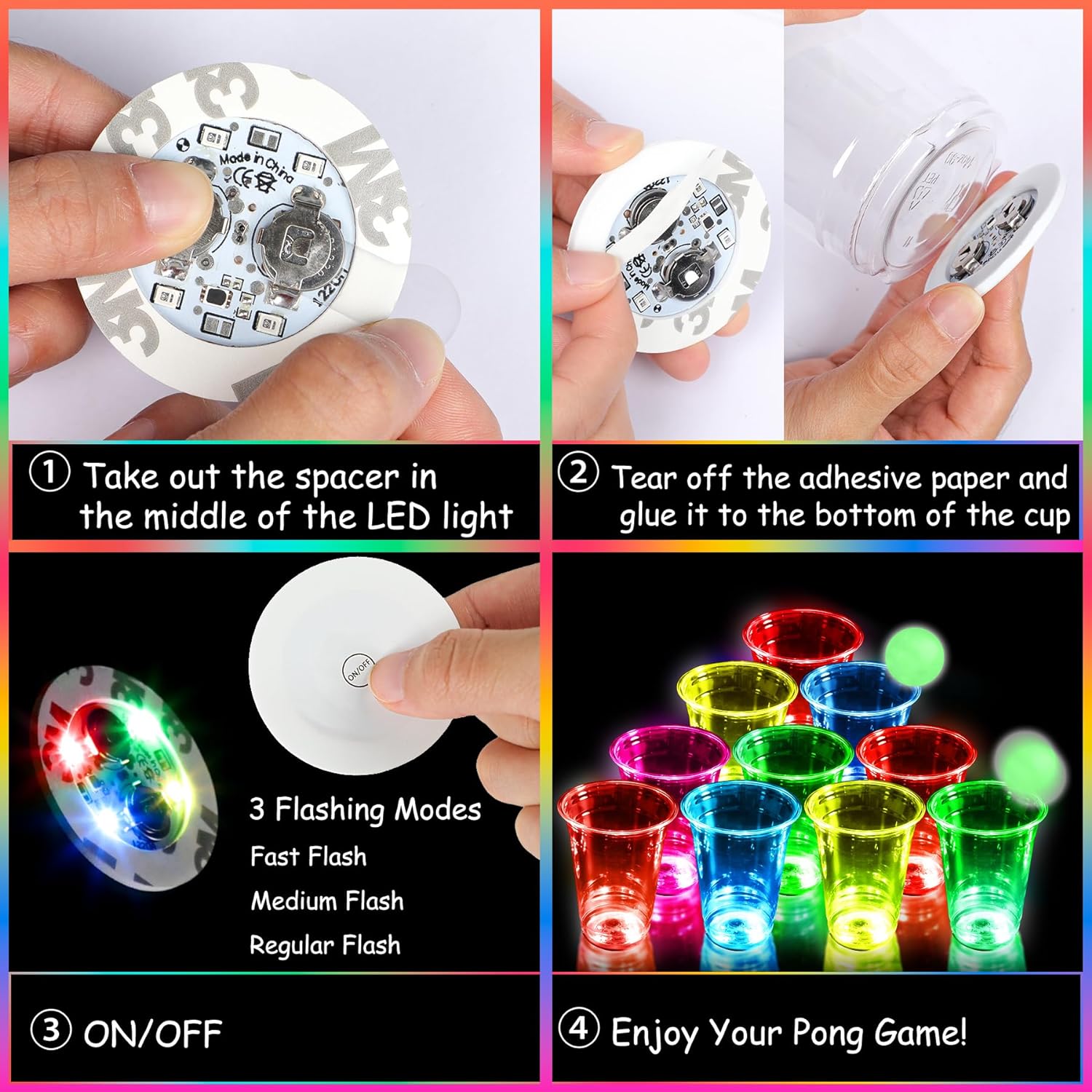 Glowing Party Beer Pong Game L - Party Games Jenga ulasan dan harga