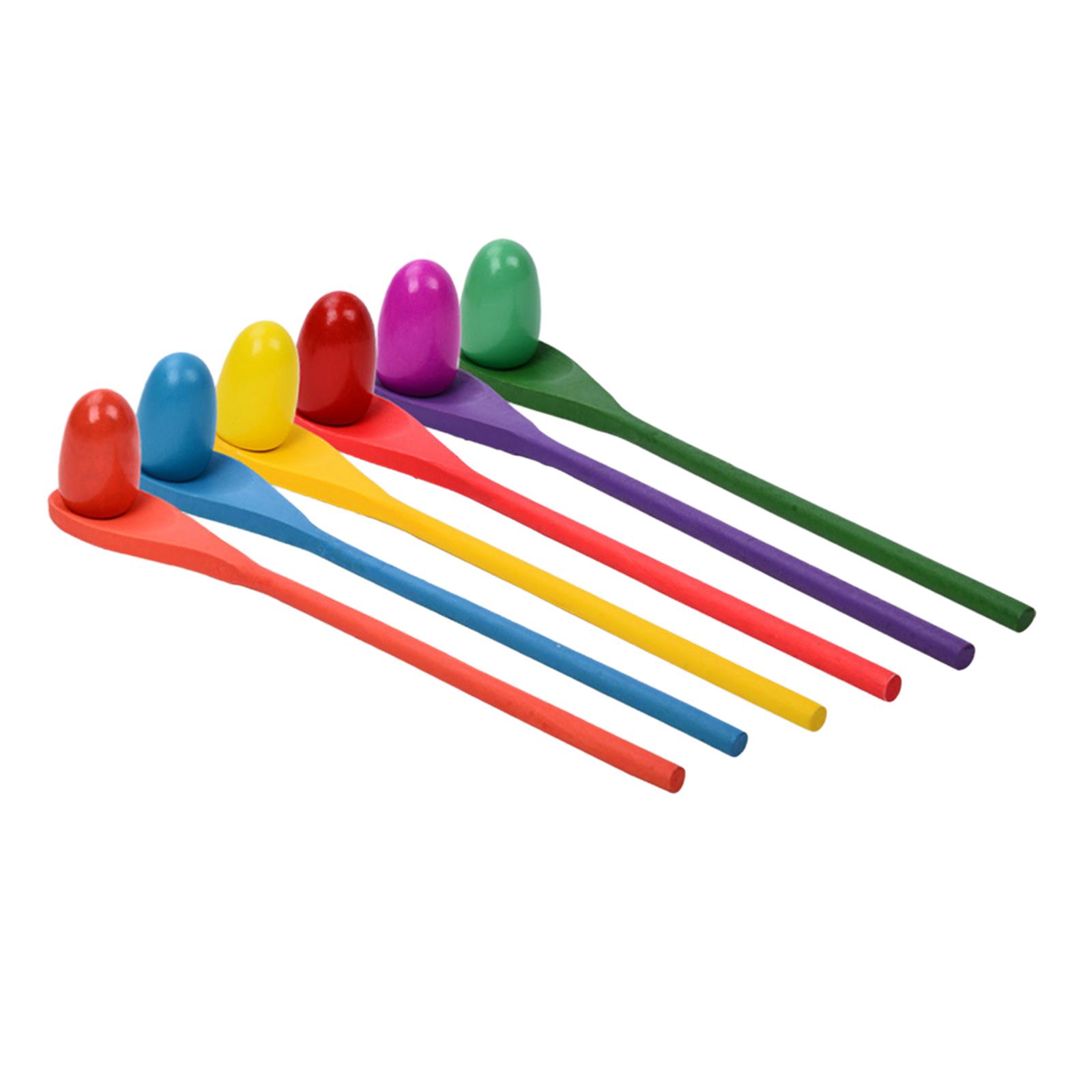 6 Pieces Egg Spoon Race Game H - Party Games Egg ulasan dan harga