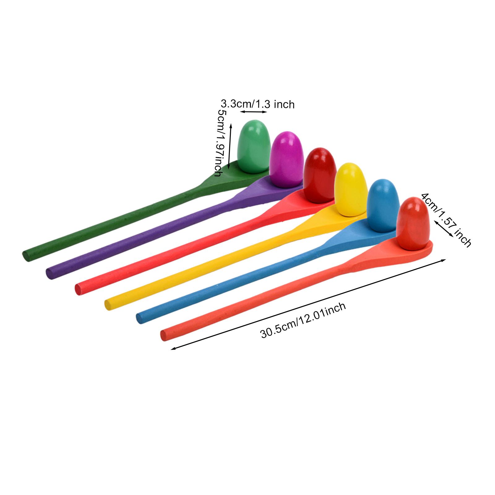 6 Pieces Egg Spoon Race Game H - Party Games Egg ulasan dan harga