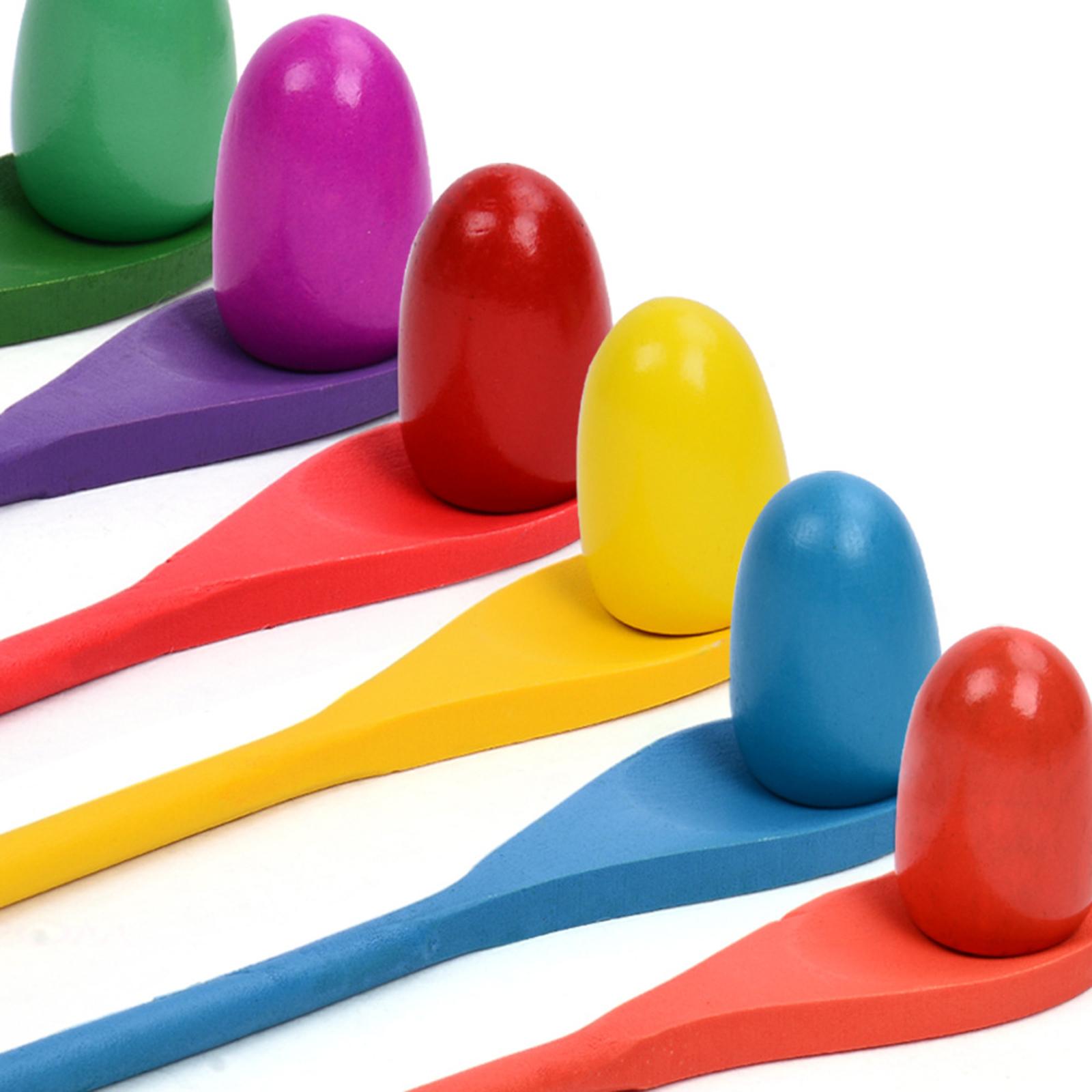6 Pieces Egg Spoon Race Game H - Party Games Egg ulasan dan harga