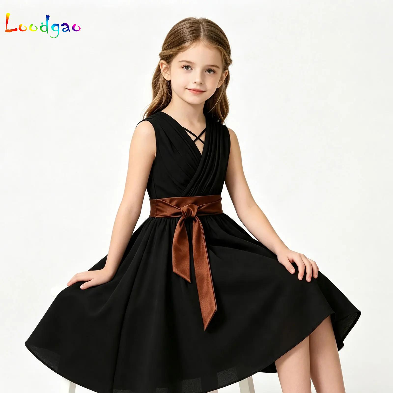 Children Girls V Neck Sleevele - Party Games Summer ulasan dan harga